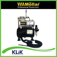 Mollar Mini Kompresor Air Brush Compressor Oil Less 150 Watt Tabung 3 Liter