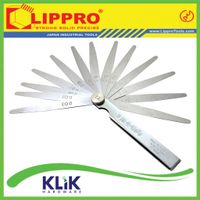 Lippro  Stel Klep Fuller Blade 13 Pcs Feeler Gauge 0.03 - 0.6 mm