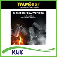 Mollar Impact Socket Shock Sock Sok Pendek 1/2 Inch Eceran Satuan 8 10 12 14 17 19 22 24 mm
