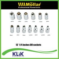 Mollar Kunci Shock Sock Sok Set 46 Pcs Motor 1/4 Inch Mata Obeng Socket Set