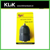 Maxsell Kepala Mesin Bor 10 mm x 3/8" Tanpa Kunci Keyless Drill Chuck