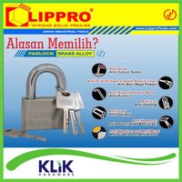 Lippro Gembok 50 mm - Gembok Anti Cairan Kimia - Anti Potong