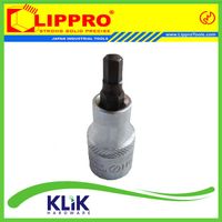 Lippro Mata Socket Hex Bit Kunci L Pendek DR 1/2" x 6 mm