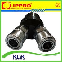 Lippro Quick Coupler Cabang 2 - Sambungan Selang Kompresor