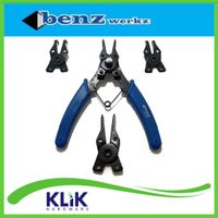 Hasston Tang Snap Ring 4-in-1 Set Buka Tutup Lurus Bengkok Tang Circlip Snapring 4 Way Pcs