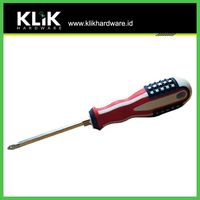 PROMO Obeng Bolak Balik 2 Way Bendera USA Flag Amerika Plus Minus