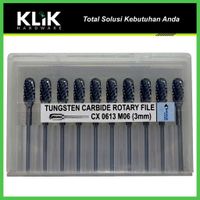 Mata Tuner Bor Porting 3 x 3 mm Type C Pendek - Tungsten Carbide Rotary Files