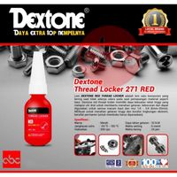 Dextone Thread Locker 10 ml 242 Biru - 271 Merah Lem Baud Baut Mur Trimpot