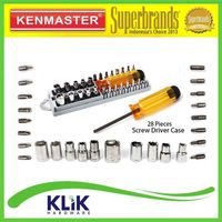 Kenmaster Obeng Kunci Shock Sock Set 28 Pcs - Screwdriver Sok Set 28 Pcs