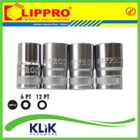 Lippro Mata Sock 1/2 Inch 17 mm 6 PT - Mata Shock Sok Pendek