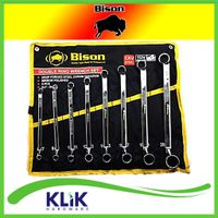 Bison Kunci Ring Set 8 Pcs 6 - 22 mm Double Ring Spanner Set 75°