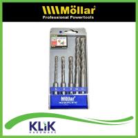 MOLLAR Mata Bor Beton SDS Plus Set 5 Pcs - Hammer Drill Bits 5 6 8 10 12 mm