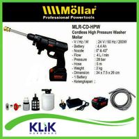 Mollar Cordless Jet Cleaner Mesin Cuci Motor AC Mobil 24 Volt Baterai