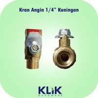 Kran Angin Kompresor Hato 1/4 Inch Kuningan - Air Cock 1/4"