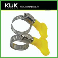 Klem Selang Kuping Stainless Taiwan - Hose Clamp PVC Handle Gas LPG Pilih Ukuran 3/4 & 1 Inch