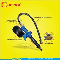 Lippro Tire Inflator Inflating Gun 3-In-1 Isi Ukuran Angin Ban 9102 Heavy Duty