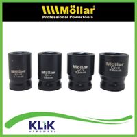 Mollar Impact Socket Shock Sock Sok Pendek 1/2 Inch Eceran Satuan 8 10 12 14 17 19 22 24 mm