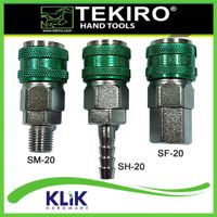 Tekiro Quick Coupler One Touch Sambungan Selang Angin Kompresor Pilih Type SM SH SF 20