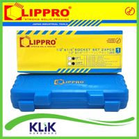 Lippro Kunci Shock Sock Sok Set 28 Pcs 6 PT 1/2 1/4 Inch 4 5 6 7 8 9 10 12 14 17 19 22 24 mm Box PVC