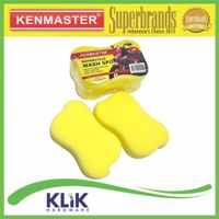 Kenmaster Spons Busa Cuci Motor Mobil Piring Sponge Model Daun Isi 2 Pcs