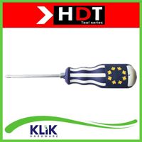 HDT Obeng 2 Way 4 mm Setting Karburator Gagang Karet - Obeng Kurus Radio Bolak Balik 3" x 4 mm