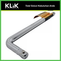 KDK Gagang Kunci Shock L 1/2 Inch x 10 Inch Stang Sock Sok L 250 mm