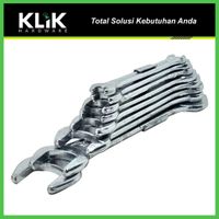 Diamond Kunci Pas Set 8 Pcs Ukuran 6 - 22 mm - Double Open End Spanner