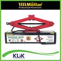 MOLLAR Dongkrak Mobil Jembatan Gunting 1.5 Ton - Scissor Jack Manual Universal