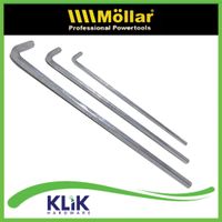 Mollar Kunci L Flat Hexagonal Panjang Xtra Long 4 5 6 mm Mirror Chrome