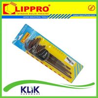 Lippro Kunci L Bintang Extra Long Set 9 Pcs - Star Torx Key Set Panjang