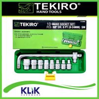 Tekiro Kunci Shock Sock Sok Set 10 Pcs 8 - 24 mm Motor Mobil Box PVC