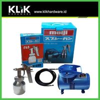 Meiji Mini Compressor Set PT-888 + Spray Gun Kompresor Portable