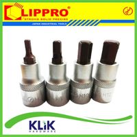 Lippro Mata Socket Hex Bit Kunci L Pendek DR 1/2" x 5 mm