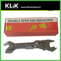 Diamond Kunci Pas Set 8 Pcs Ukuran 6 - 22 mm - Double Open End Spanner