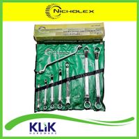 Nicholex Kunci Ring Set 8 Pcs 6 - 24 mm Double Ring Spanner Set 75°