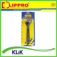 Lippro Kunci Inggris 6 Inch Adjustable Wrench Black Chrome Heavy Duty