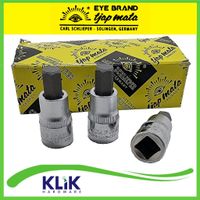 Tjap Mata Solingen Hex Bit Sock Kunci L 1/2 Inch x 12 mm Mur Baud Velg Racing Mobil