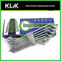 Fukung Kunci Ring Set 8 Pcs 6 - 22 mm Double Ring Spanner Set 75°