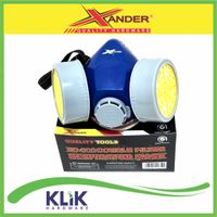 Xander Masker Obat Single Double Filter Tabung Chemical Gas Respirator