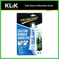 Dexbond Lem Silicone Sealant 30 gram - Lem Kaca Silikon Bening Tube
