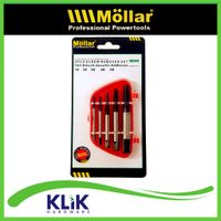 Mollar Tap Balik Set 5 Pcs Cabut Buka Baut Rusak Patah Screw Extractor