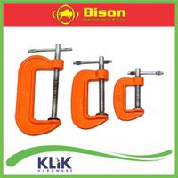 BISON Klem C Set 3 Pcs Catok Penjepit Kayu Besi Clamp C 1 2 3 Inch