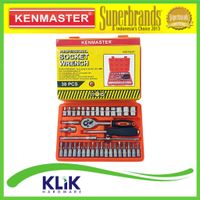 Kenmaster PRO Kunci Shock Sock Sok Set 38 Pcs - Socket Wrench Premium 1/4 Inch