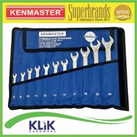Kenmaster Kunci Ring Pas Set 11 Pcs Ukuran 8 - 22 mm 8 - 24 mm
