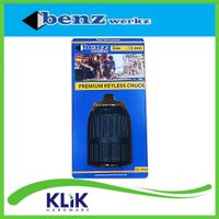 Benz Kepala Mesin Bor 13 mm x 1/2 Inch Tanpa Kunci Keyless Drill Chuck