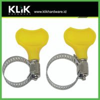 Klem Selang Kuping Stainless Taiwan - Hose Clamp PVC Handle Gas LPG Pilih Ukuran 3/4 & 1 Inch
