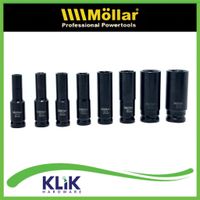 Mollar Deep Impact Socket Shock Sock Sok Panjang 1/2 Inch Eceran Satuan 8 10 12 14 17 19 22 24 mm