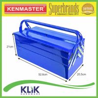 Kenmaster Tool Box Kaleng Besi 3 Susun Kotak Perkakas 5 Tray 53 x 21 x 21 cm