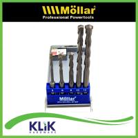 MOLLAR Mata Bor Beton SDS Plus Set 5 Pcs - Hammer Drill Bits 5 6 8 10 12 mm