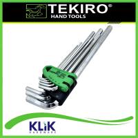 TEKIRO Kunci L Flat Hexagonal Panjang 8 Pcs 2 - 10 mm Hex Key Xtra Long